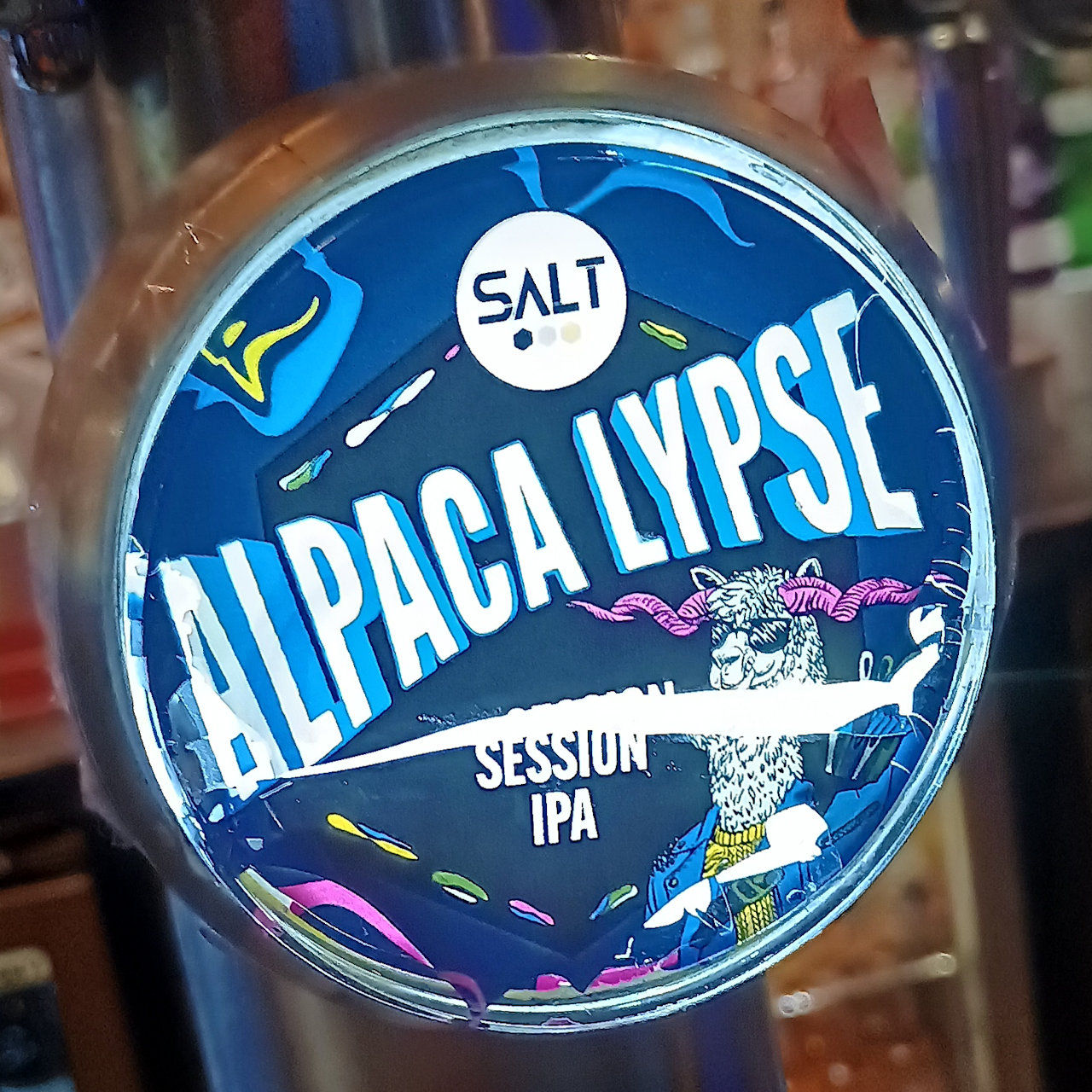 Alternative version of the Alpacalypse pump, taken at Flanagan's Apple, Liverpool